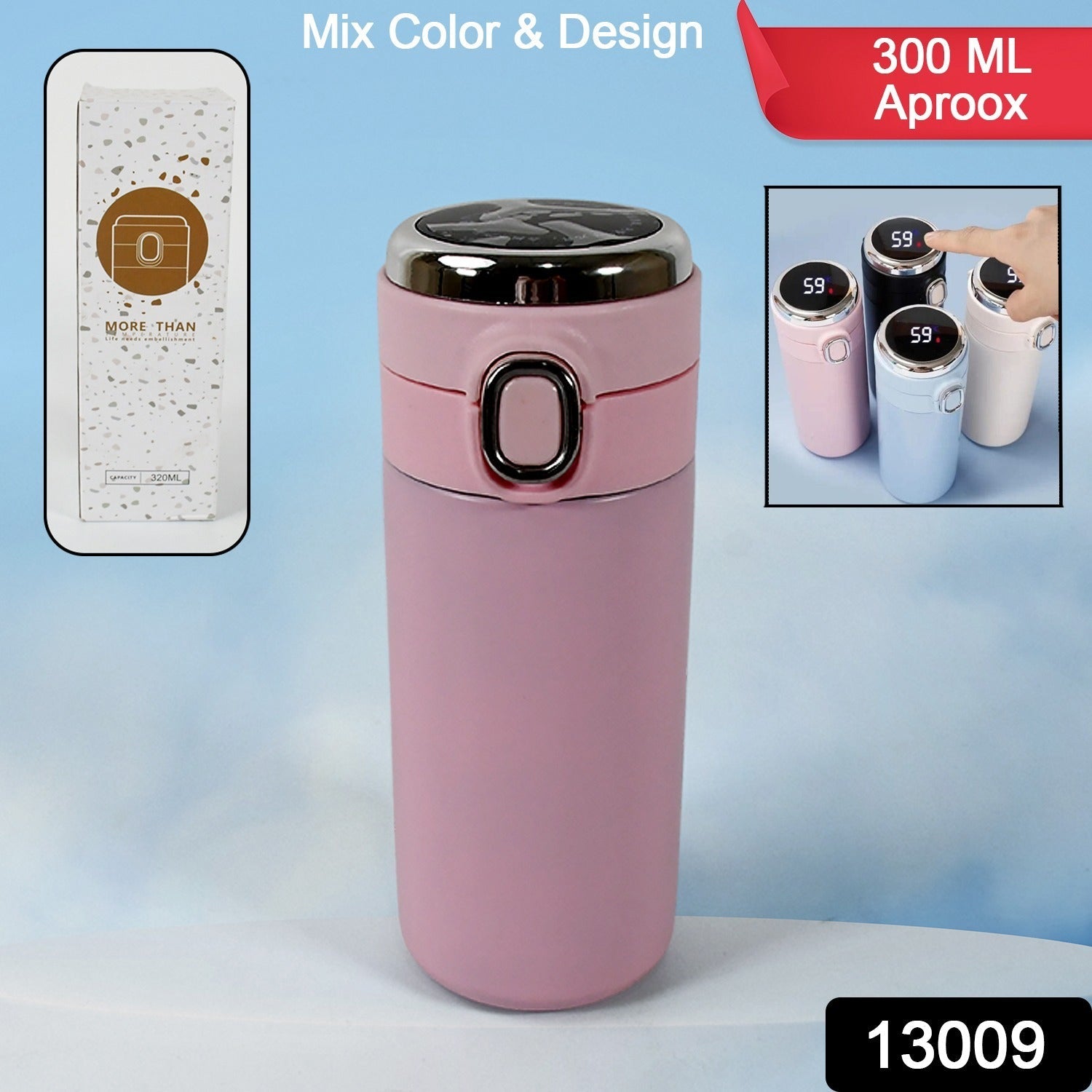 Smart Vacuum Insulated Water Bottle with LED Temperature Display, Cold & Hot | Leak Proof | Office Bottle | Gym | Home | Kitchen | Hiking | Trekking | Travel Bottle (Mix Color & Design) Smart Vacuum Insulated Water Bottle with LED Temperature Display, Cold & Hot | Leak Proof | Office Bottle | Gym | Home | Kitchen | Hiking | Trekking | Travel Bottle (Mix Color & Design)